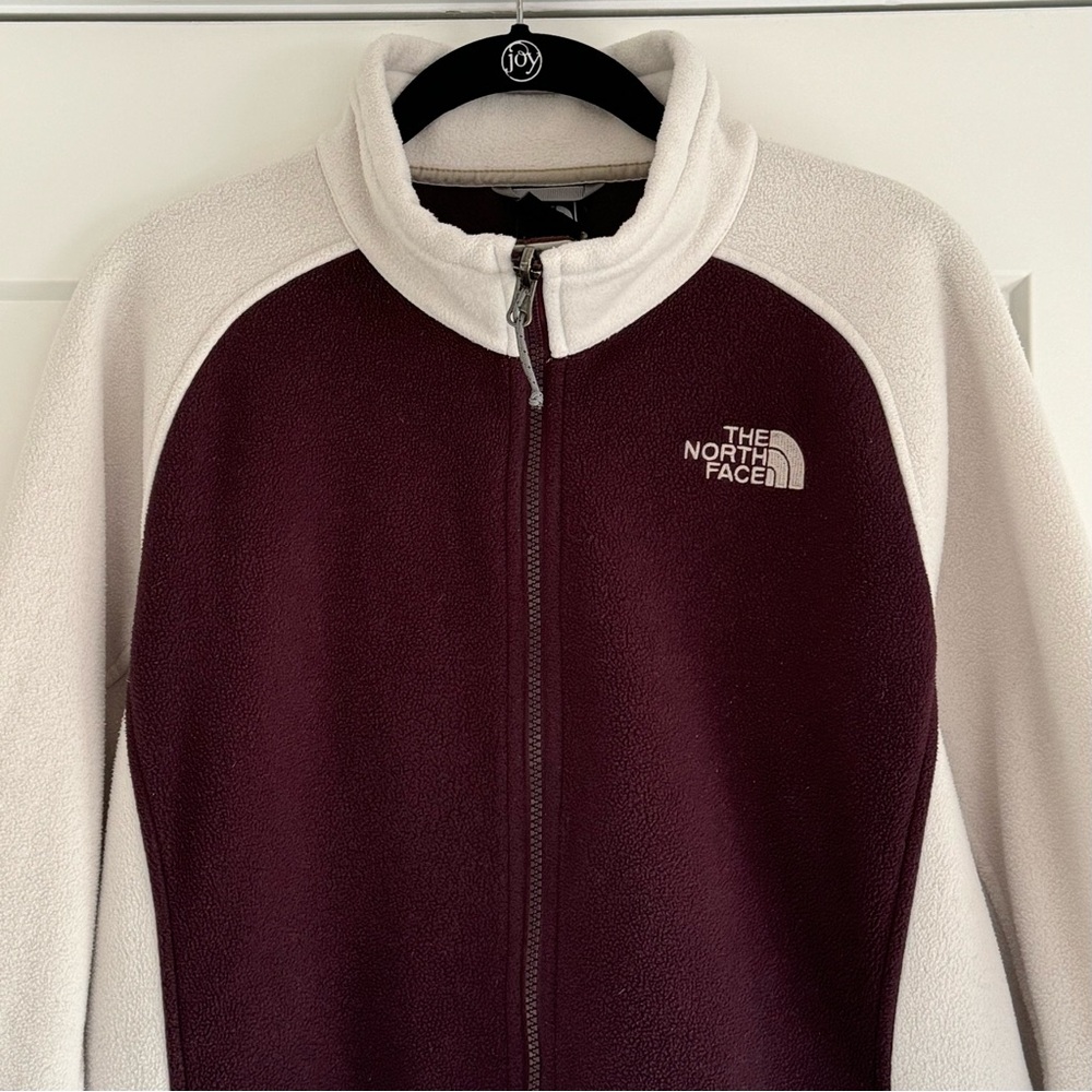 The North Face | Women’s Fleece Zip Jacket | Size XL | Eggplant & Cream